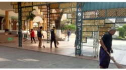 Bakti Sosial, Warga Binaan Rutan Sumenep Bersihkan Masjid Jamik
