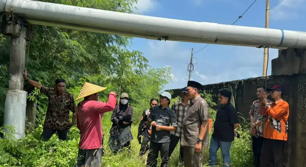 Pansus Tambak Udang DPRD Sumenep melakukan sidak ke tambak udang di Kecamatan Dasuk yang dipimpin Ketua Pansus Akhmadi Yasid.